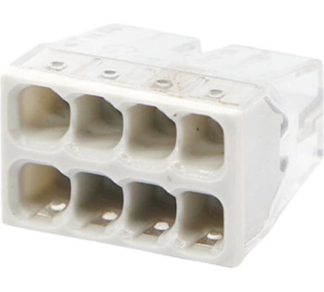 Строительно-монтажная клемма IN HOME СМК 772-208, 4штуки/упаковка 4690612027395