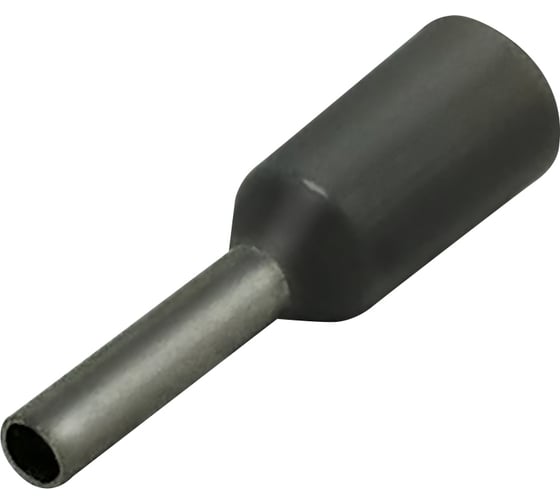 Штыревой втулочный изолированный наконечник KLR KTE 0.75-6V 0.75мм2/L=6мм/Серый 100756V 1