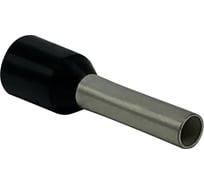 Наконечник штыревой втулочный изолированный KLR KTE 1.5-8V 1,5мм2/L=8мм/Чёрный 500 шт 101580V