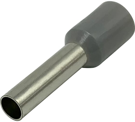 Штыревой втулочный изолированный наконечник KLR KTE 4-12V 4мм2/L=12мм/Серый 104012V
