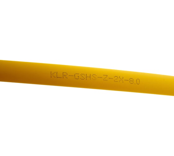 Термоусадочная трубка KLR KLR-GSHS-Z-2X-8.0-YL 8.0/4.0мм/Коэффициент усадки: 2:1/Цвет: Желтый 5350080