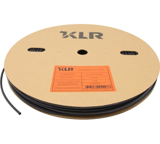 Термоусадочная трубка KLR KLR-GSHS-Z-2X-4.8-BK 4.8/2.4мм/Коэффициент усадки: 2:1/Цвет: Чёрный 5300048