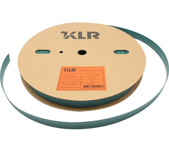 Термоусадочная трубка KLR KLR-GSHS-Z-2X-19.0-GN 19.0/9.5мм/Коэффициент усадки: 2:1/Цвет: Зеленый 5340190 1