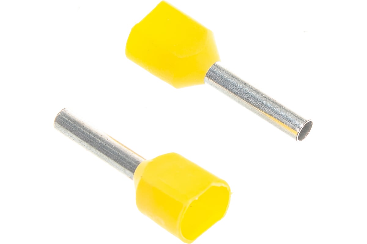 Наконечник-гильза IEK, НГИ2 1,0-10, желтый, 20шт UTE10-4-D2-3-100 ...
