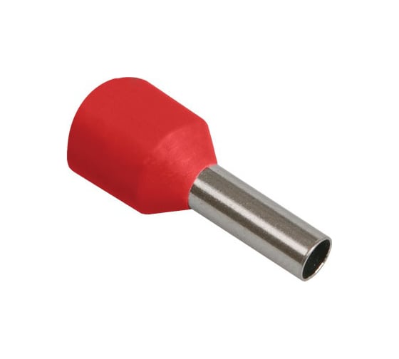 Наконечник-гильза IEK, Е1012 1мм, 2 темно-красный, 20шт UGN10-4-001-03-12