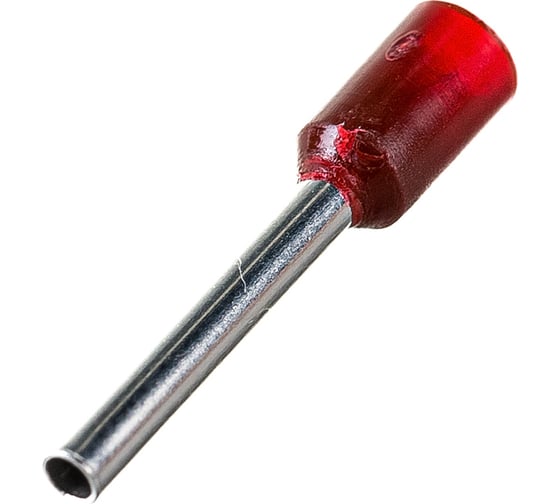 Наконечник-гильза IEK, Е1012 1мм, 2 темно-красный, 20шт UGN10-4-001-03-12