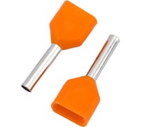 Наконечник-гильза IEK, НГИ2 0,5-8 оранжевый 20шт UTE10-4-D1-8-100