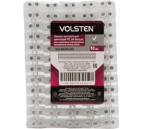 Контактный винтовой зажим Volsten V02-9W-PE-005 PE, 5A, белый 9733