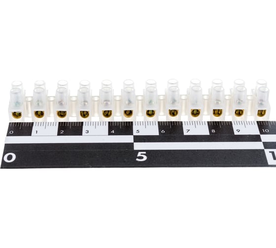 Контактный винтовой зажим Volsten V02-9W-PE-005 PE, 5A, белый 9733