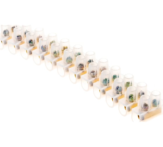 Контактный винтовой зажим Volsten V02-9W-PE-010 PE, 10A, белый 9734