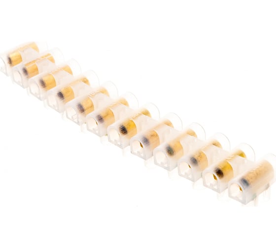 Контактный винтовой зажим Volsten V02-9W-PE-010 PE, 10A, белый 9734