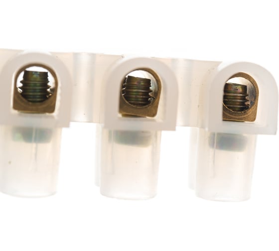 Контактный винтовой зажим Volsten V02-9W-PE-015 PE, 15A, белый 9735