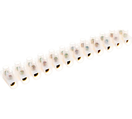 Контактный винтовой зажим Volsten V02-9W-PE-030 PE, 30A, белый 9737