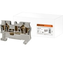 Клеммный безвинтовой зажим TDM ELECTRIC ЗКБ 1,5 мм2, 17,5А, серый SQ0822-0001