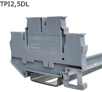 Клемма двухуровневая push-in Провенто 4 контакта, 2,5 мм2, серая, 40 шт TPI2,5DL