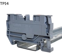 Клемма проходная push-in Провенто 2 контакта 4 мм2, серая, 45 шт TPI4