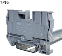 Клемма проходная push-in Провенто 2 контакта 6 мм2, серая, 36 шт TPI6