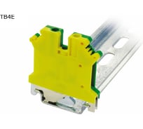 Клемма винтовая проходная Провенто 2 контакта 4 мм2, заземляющая, 50 шт TB4E