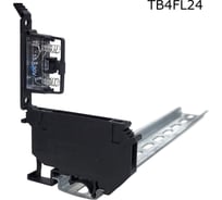 Клемма винтовая Провенто с держателем предохранителя рычажного типа и индикатором 4 мм2, черная, 30 шт TB4FL24