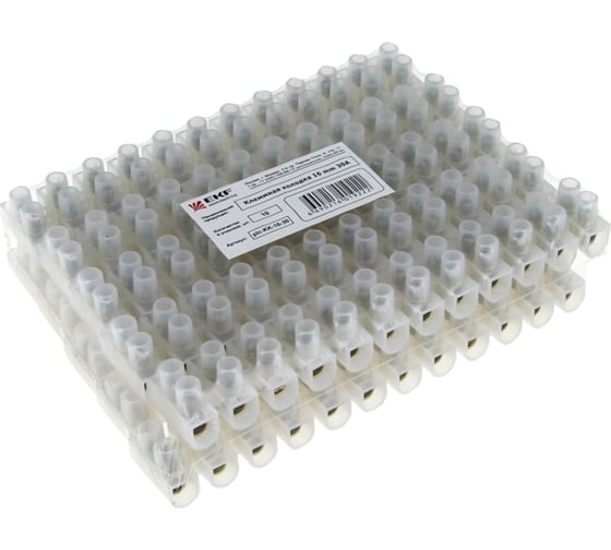 Клеменная колодка EKF 40 мм 100А 10 шт PROxima plc-KK-40-100