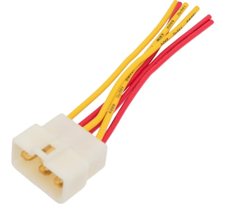 Колодка соединительная Nord-Yada 6 конт. 6,3 мм (папа) с проводами 905063