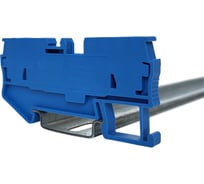 Клемма пружинная проходная Провенто 4 контакта 2,5 мм2, синяя, 60 шт TS2,5DN