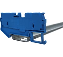 Клемма пружинная проходная Провенто 4 контакта 1,5 мм2, синяя, 80 шт TS1,5DN