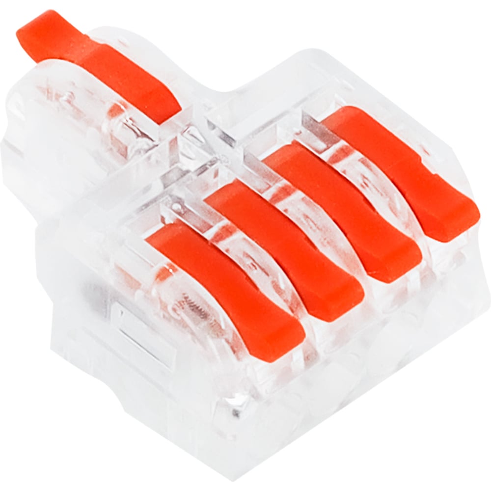 Строительно-монтажная клемма Smartbuy с рычажками проходная 1-4 полюсов ...