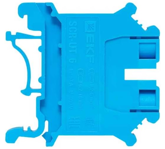 Клеммная колодка винтовая 6 UT синяя EKF scr-ut-6-b