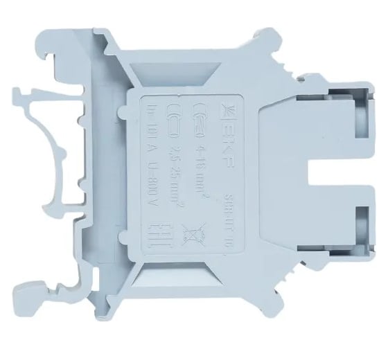 Клеммная колодка винтовая EKF 16 UT серая scr-ut-16-g