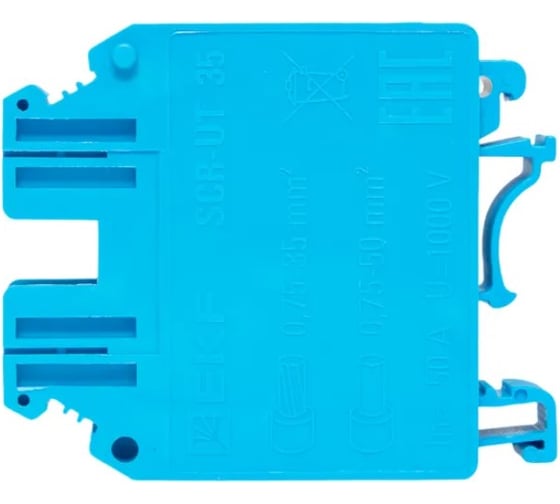 Клеммная колодка винтовая EKF 35 UT синяя scr-ut-35-b