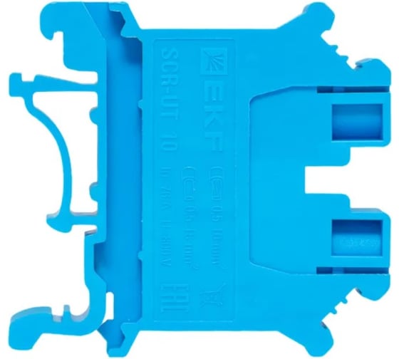 Клеммная колодка винтовая EKF 10 UT синяя scr-ut-10-b