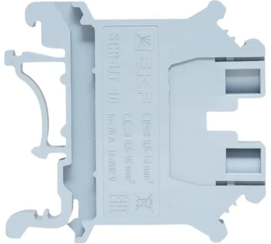 Клеммная колодка винтовая EKF 10 UT серая scr-ut-10-g