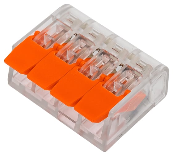 Клемма зажимная соединительная безвинтовая SLP electrics PCT-414 20шт в пакете SL0441-0024
