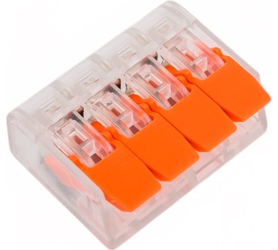 Клемма зажимная соединительная безвинтовая SLP electrics PCT-414 5шт в пакете SL0441-5004