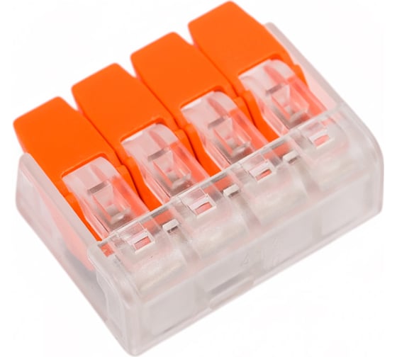 Клемма зажимная соединительная безвинтовая SLP electrics PCT-414 5шт в пакете SL0441-5004