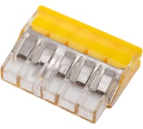 Клемма соединительная зажимная SLP electrics EU2.5-415Y с пастой 5шт в пакете SL0439-5005