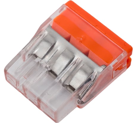 Клемма соединительная зажимная SLP electrics EU2.5-413W с пастой 5шт в пакете SL0439-5003