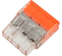 Клемма соединительная зажимная SLP electrics EU2.5-413W с пастой 50шт в пакете SL0439-0053