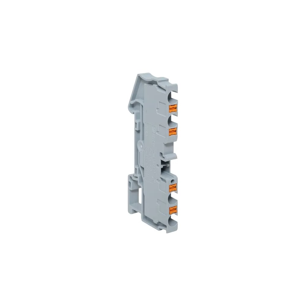Клеммная колодка пружинная EKF 4 Push-in 4 вывода серая PIT-4-4 ...