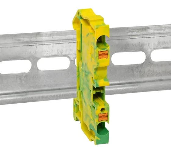 Клеммная колодка пружинная EKF 4 Push-in земля PIT-4-pe