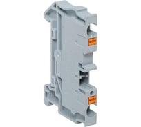 Клеммная колодка пружинная EKF 4 Push-in серая PIT-4