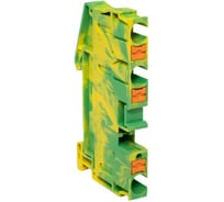 Клеммная колодка пружинная EKF 6 Push-in 3 вывода земля PIT-6-3-pe