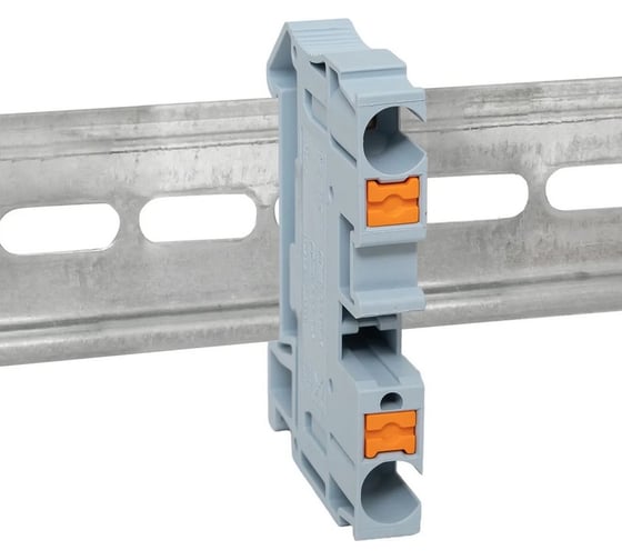 Клеммная колодка пружинная EKF 6 Push-in серая PIT-6