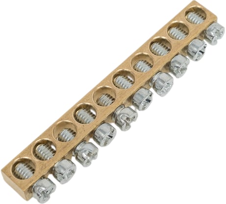 Шина PEN ноль-земля EKF (6x9 мм) 10 отв. для щитов Nova, Unix, Unix65 nv-k10