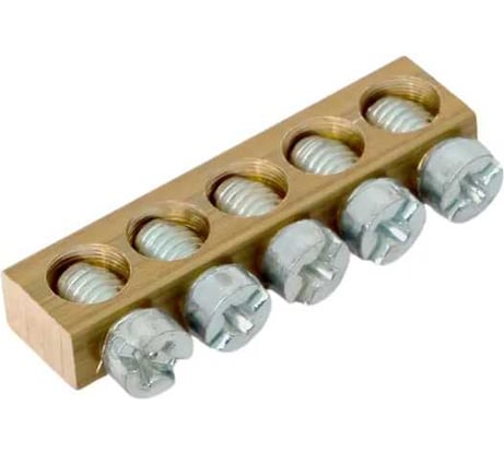 Шина PEN ноль-земля EKF (6x9 мм) 5 отв. для щитов Nova, Unix, Unix65 nv-k5