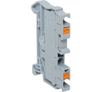 Клеммная колодка пружинная EKF 2,5 Push-in серая PIT-2,5