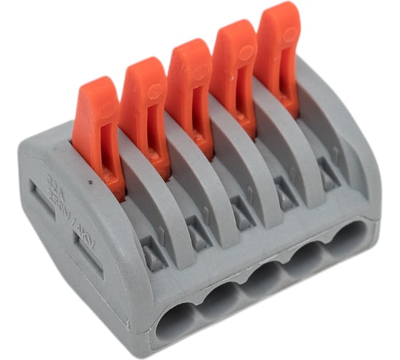 Клемма соединительная с рычажками SLP electrics PCT-215 50шт в пакете SL0438-0055