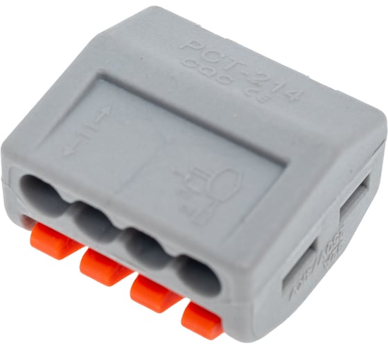Клемма соединительная с рычажками SLP electrics PCT-214 20шт в пакете SL0438-0024