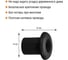 Изолятор проходной пластиковый TDM ELECTRIC черный (10 шт) SQ2804-1004 3